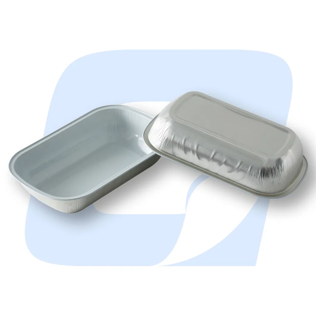 Aluminum Foil Food Disposable Container Aluminium Casserole Casseroles for Packing Coated with Lids Airline Lunch Box