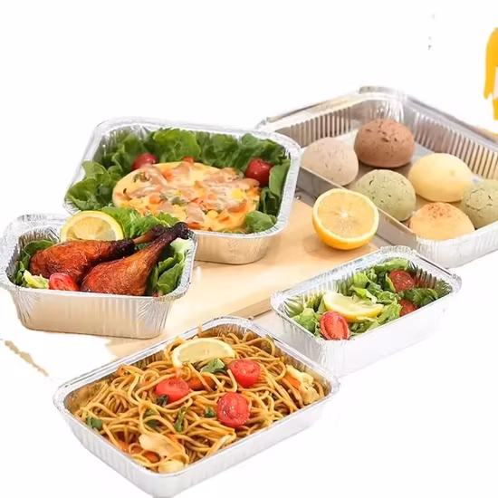 Plateau en plastique pour Sushi, plateaux jetables pour aliments, papier d'aluminium, stockage de boulettes, emballage de viande, repas divisé, boîte à déjeuner d'avion