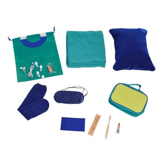 Kits d'agrément pour compagnies aériennes durables Kit de nuit pour compagnies aériennes Kit dentaire pour compagnies aériennes